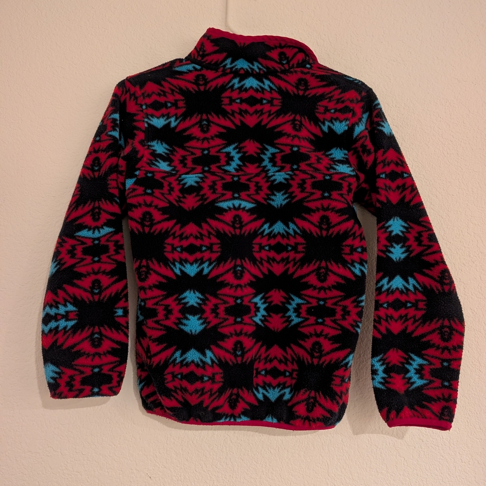Patagonia Synchilla Snap-T Pullover Aztec Sweater Size L (12) Youth - Picture 2 of 4